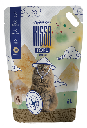 SUOMEN KISSA | Zbrylający żwirek na bazie tofu o zapachu kawy 6L