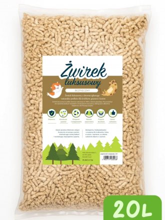 Tivo | Żwirek drewniany Luksusowy | Dla kotów, królików i gryzoni