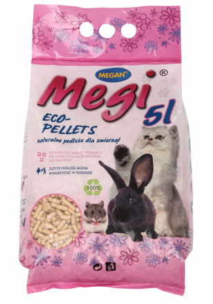 Megan | Megi Eco Pellets | Naturalne podłoże dla zwierząt 5L