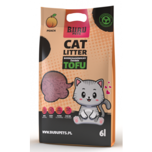 Bubu Pets | Żwirek dla kotów Tofu biodegradowalny 2,5kg  /  6L