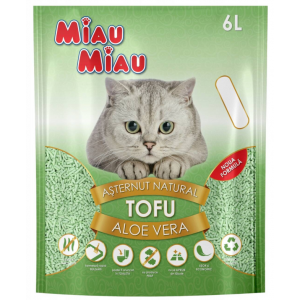 Miau Miau | Żwirek Tofu dla kota | Opakowanie 6l