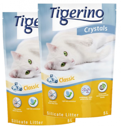 Tigerino | Crystals | Żwirek silikonowy - Opakowanie 5L