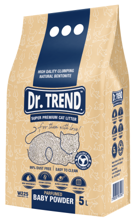 Dr. Trend | Super Premium Żwirek bentonitowy dla kota | Opakowanie 5L