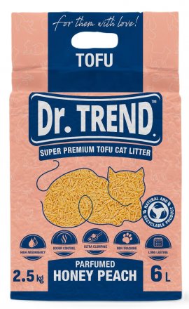 Dr. Trend | Żwirek TOFU dla kota | Opakowanie 6L