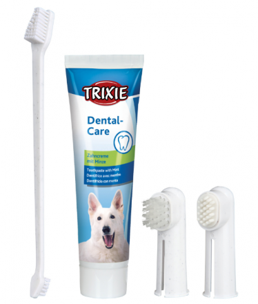 Trixie | Zestaw do czyszczenia zębów dla psów