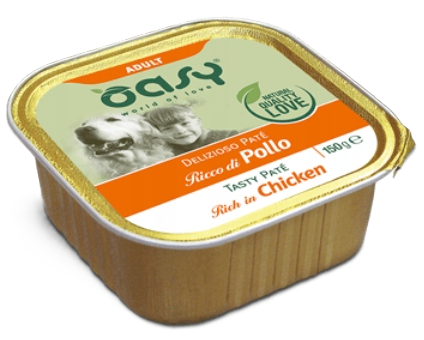 Oasy Dog | Delizioso Pate | Tacka karma dla dorosłego psa 150g