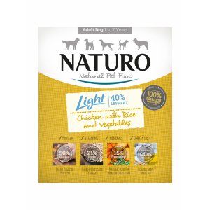 Naturo | Adult - Light | Kurczak z ryżem i warzywami - Tacka 400g