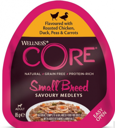 Wellness Core Dog | Core Small Breed Savoury Medleys | Szalka dla psów małych ras 85g