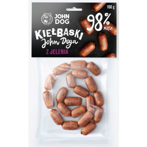 John Dog | Smakołyki - Mini Kiełbaski 98% mięsa | Opak. 100g