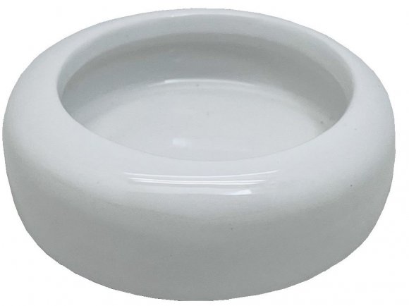 Yarro | Miska ceramiczna dla małych gryzoni i gadów biała 6,5x2cm