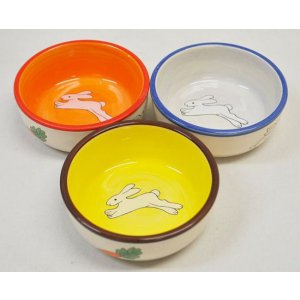Yarro | Miska ceramiczna dla gryzonia / królika, 3 kolory, 10x3,7cm