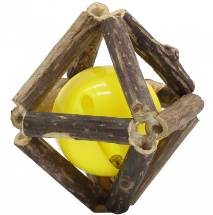 Uniq Pets | Zabawka dla kota | Matatabi geometric z kulką i dzwonkiem 5cm
