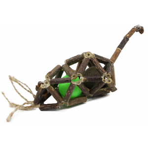 Uniq Pets | Zabawka dla kota | Matatabi geometric mouse z kulką i dzwonkiem 19cm