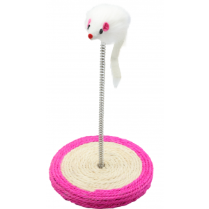 Bubu Pets | Zabawka dla kota | Mysz na sprężynie 23cm 