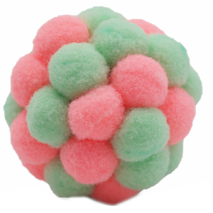 Uniq Pets | Zabawka dla kota | Elastyczna pluszowa piłka z dzwonkiem 4,5cm