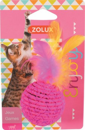 Zolux | Elastyczna piłka z piórkami |