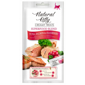 Natural Kitty | Superfood Creamy Treats | Przysmak dla kotów 48g