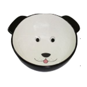 Yarro | Miska ceramiczna dla psa "pies" czarna 16x14,5x4cm