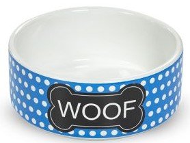 Yarro | Miska ceramiczna dla psa WOOF 13X4,5cm