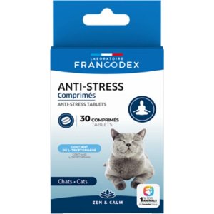 Francodex | Mineralna karma uzupełniająca tabletki antystresowe dla kota 30 szt.