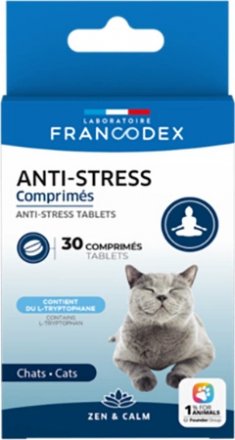 Francodex | Mineralna karma uzupełniająca tabletki antystresowe dla kota 30 szt.