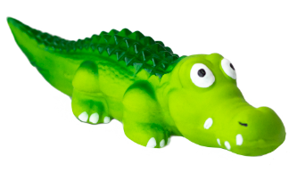 Bubu Pets | Zabawka dla psa | Lateksowy krokodyl mały