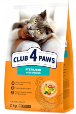 Club 4 Paws Cat | Sucha karma dla kotów | Opakowanie 2kg