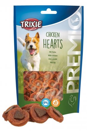 Trixie Premio Hearts | Przysmak dla psa | Serduszka z kurczakiem i wątróbką z kurczaka 100g