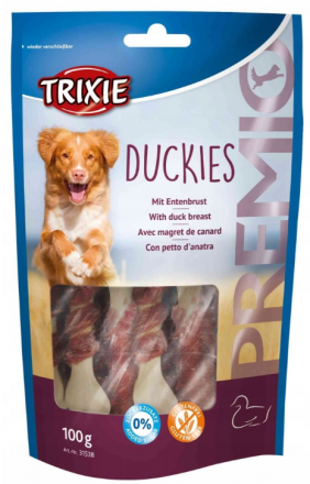 Trixie Premio | Duckies | Kostki wapienne z kaczką 100g
