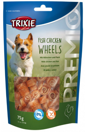 Trixie Premio | Fish Chicken Wheels | Kółeczka kurczak ryba 75g