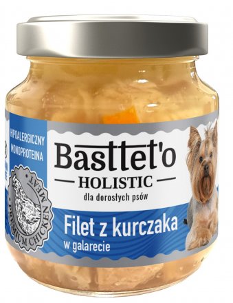 Basttet'o Holistic | Karma mokra dla psa | Słoiczek 130g