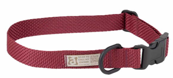 AmiPlay | Midnight | Obroża regulowana bordowa