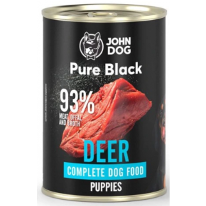 John Dog Puppies | Pure Black | Puszka 400g