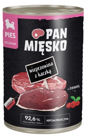 Pan Mięsko | Karma mokra dla szczeniąt | Puszka 400g
