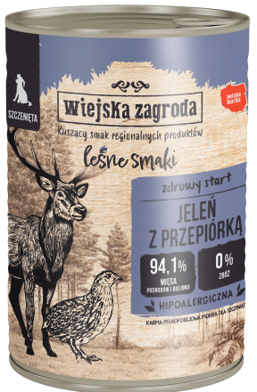 Wiejska Zagroda | Leśne smaki Junior | Karma mokra dla psa 400g