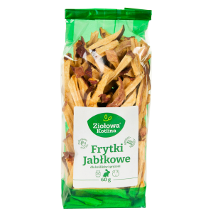Ziołowa Kotlina | Przysmak dla gryzoni i królików | Jabłkowe Frytki 60g