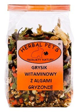 Herbal Pets | Grysik witaminowy z algami 150g