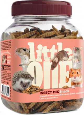 Litte One | Mix Owadów | Przekąska dla chomików szczurów myszy myszoskoczków 75g