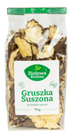 Ziołowa Kotlina | Przysmak dla gryzoni i królików | Gruszka chips 75g