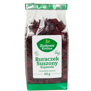 Ziołowa Kotlina | Przysmak dla gryzoni i królików | Buraczek Kostka 60g