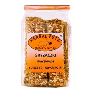 Herbal Pets | Przysmak dla gryzoni i królików | Gryzaczki warzywne 160g