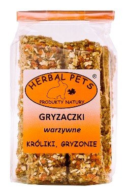 Herbal Pets | Przysmak dla gryzoni i królików | Gryzaczki warzywne 160g