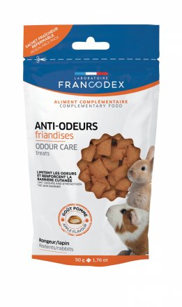 Francodex | Anti-Odeurs | Przysmak dla gryzonia przeciw zapachom sierści, moczu 50 g