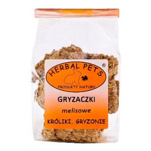Herbal Pets | Przysmak dla gryzoni i królików | Gryzaczki melisowe 140g