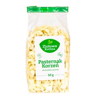 Ziołowa Kotlina | Przysmak dla gryzoni i królików | Pasternak Korzeń Kostka 150g