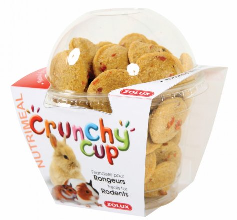 Zolux | Crunchy Cup | Naturalny przysmak dla gryzoni - Opakowanie 200g