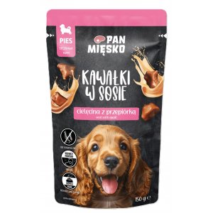 Pan mięsko | Kawałki w sosie - karma mokra dla szczeniąt