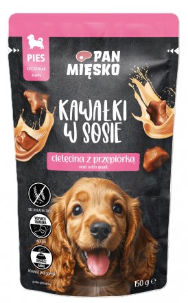 Pan mięsko | Kawałki w sosie - karma mokra dla szczeniąt