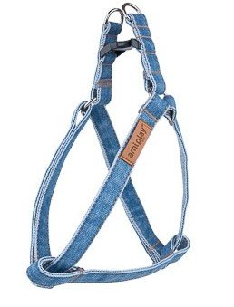 AmiPlay | Denim | Szelki dla psa regulowane - niebieskie