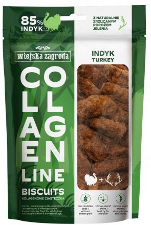 Wiejska Zagroda | Colagen Line Biscuits | Przysmaki kolagenowe dla psa - ciasteczka 90g